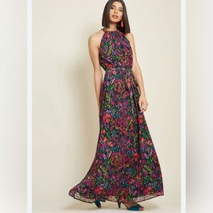 Modcloth Multicolor Floral Maxi Dress
